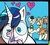 Size: 312x282 | Tagged: safe, idw, official comic, 8-bit (g4), gaffer, gizmo, shining armor, friendship is magic #11, g4, spoiler:comic, grin, heart, male, smiling, stallion