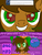 Size: 960x1280 | Tagged: safe, artist:emerald rush, oc, oc only, oc:emerald rush, pegasus, pony, equestria girls, g4, creepy eyes, eye reflection, female, magic, magical versatile disc, movie, mvd, reflection, solo