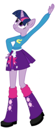 Size: 588x1358 | Tagged: safe, artist:php50, twilight sparkle, anthro, equestria girls, g4, abomination, female, head swap, solo, what has magic done, what has science done