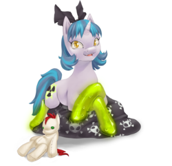 Size: 900x869 | Tagged: safe, artist:pyoo-kee-pony, oc, oc only, oc:toxic hazard, ionizing radiation warning symbol, radioactive, solo