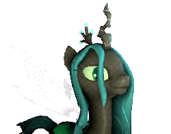 Size: 453x356 | Tagged: source needed, safe, queen chrysalis, changeling, changeling queen, g4, 3d, :p, animated, female, looking at you, solo, source filmmaker, tongue out