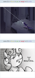 Size: 252x554 | Tagged: safe, sweetie belle, twilight sparkle, g4, exploitable meme, juxtaposition, juxtaposition win, meme, that is beautiful