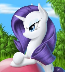 Size: 880x978 | Tagged: safe, artist:zigword, rarity, g4, female, portrait, redraw, solo