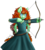 Size: 1260x1400 | Tagged: dead source, safe, artist:fatcakes, pony, arrow, bipedal, bow (weapon), bow and arrow, brave (movie), clothes, disney, disney princess, dress, merida, pixar, ponified, simple background, solo, transparent background, weapon