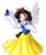 Size: 1146x1352 | Tagged: safe, artist:fatcakes, butterfly, pegasus, semi-anthro, bipedal, blushing, clothes, cute, disney, disney princess, dress, open mouth, ponified, puffy sleeves, simple background, snow white, solo, transparent background