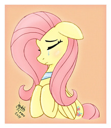 Size: 900x1030 | Tagged: safe, artist:joakaha, fluttershy, pegasus, pony, g4, crying, cute, female, floppy ears, mare, sad, sadorable, shyabetes, solo