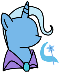 Size: 370x449 | Tagged: safe, artist:eightbithoof, trixie, pony, unicorn, g4, female, mare, no face, solo