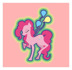 Size: 1029x990 | Tagged: safe, artist:java--jive, pinkie pie, g4, balloon, female, party, solo