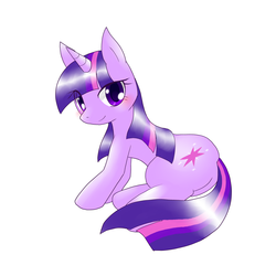 Size: 1000x1000 | Tagged: safe, artist:hashioaryut, twilight sparkle, pony, unicorn, g4, female, mare, pixiv, solo, unicorn twilight