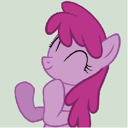 Size: 360x360 | Tagged: safe, artist:jorobro, berry punch, berryshine, g4, animated, clapping, clapping ponies, female, happy, solo