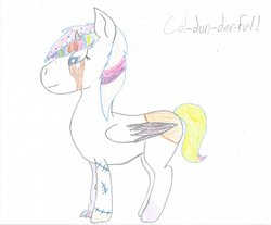 Size: 1024x849 | Tagged: safe, artist:dj-acid-rain, oc, oc only, alicorn, pony, alicorn oc, solo, traditional art