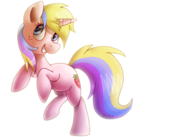 Size: 1500x1200 | Tagged: safe, artist:zoiby, holly dash, pony, unicorn, g4, cute, hollybetes, simple background, solo, transparent background