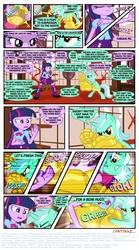 Size: 940x1688 | Tagged: safe, artist:ponymaan, lyra heartstrings, twilight sparkle, comic:by skywalker's hand, equestria girls, g4, comic
