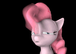 Size: 504x360 | Tagged: safe, artist:nutrafin, pinkie pie, earth pony, pony, biporarity, g4, 3d, alternate hairstyle, animated, bipolar, dancing, duality, female, looking at you, mare, percussive maintenance, perfect loop, pinkamena diane pie, slap, solo, source filmmaker