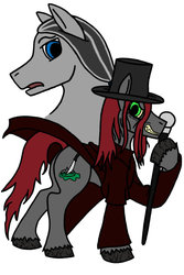Size: 730x1095 | Tagged: safe, artist:ladyfafnear, dr jekyll and mr hyde, ponified