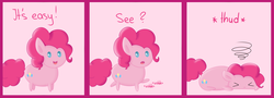 Size: 5000x1800 | Tagged: safe, artist:verminshy, pinkie pie, g4, blob, falling