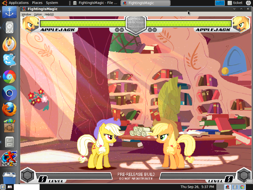 #435800 - safe, applejack, princess luna, oc, fighting is magic ...