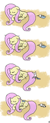 Size: 800x1947 | Tagged: safe, artist:nightbreeze7, angel bunny, fluttershy, g4, blanket, comic, freezing, shivering