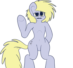 Size: 500x471 | Tagged: safe, artist:extradan, derpy hooves, oc, oc only, oc:jerky hooves, g4, solo