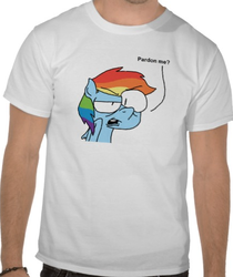 Size: 428x509 | Tagged: safe, rainbow dash, rainbowdashsmailbag, g4, clothes, irl, photo, shirt, t-shirt