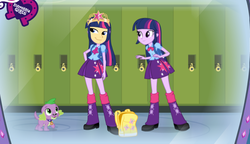 Size: 817x471 | Tagged: safe, flash sentry, spike, twilight sparkle, dog, equestria girls, g4, become an equestria girl, equestria girls logo, exploitable meme, flash sentry savior of the universe, meme, spike the dog, waifu, waifu thief