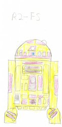 Size: 630x1280 | Tagged: safe, artist:breakdown, fluttershy, g4, astromech droid, barely pony related, star wars