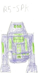 Size: 483x925 | Tagged: safe, artist:breakdown, spike, g4, astromech droid, barely pony related, doodle, star wars