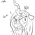 Size: 1000x1000 | Tagged: safe, artist:cs, queen chrysalis, g4, female, monochrome, sketch, solo, wip