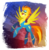 Size: 901x916 | Tagged: safe, artist:rariedash, spitfire, pegasus, pony, g4, clothes, female, flying, goggles, hooves, lineless, mare, solo, spread wings, uniform, wings, wonderbolts, wonderbolts uniform