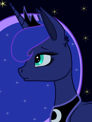 Size: 960x1280 | Tagged: safe, artist:legendflight, princess luna, g4, bust, female, solo