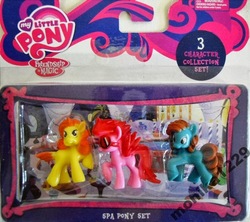 Size: 800x709 | Tagged: safe, earth pony, pegasus, pony, blank flank, bootleg, spa, toy