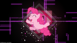 Size: 1920x1080 | Tagged: safe, artist:divideddimensions, artist:game-beatx14, artist:tryhardbrony, pinkie pie, g4, female, solo, wallpaper