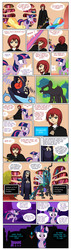 Size: 1016x3600 | Tagged: safe, artist:crydius, applejack, queen chrysalis, rainbow dash, twilight sparkle, g4, comic, crossover, demongo, disney, double, kairi, kingdom hearts, samurai jack, skullgirls