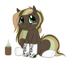 Size: 722x645 | Tagged: safe, artist:tempestwulf, oc, oc only, simple background, solo, tea, transparent background