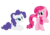 Size: 1052x744 | Tagged: safe, artist:rolin11, pinkie pie, rarity, g4, alternate hairstyle, mane swap, pinkie pie hair, rarity hair, simple background, transparent background, vector