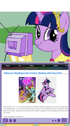 Size: 398x715 | Tagged: safe, idw, twilight sparkle, alicorn, pony, equestria daily, g4, comic, exploitable meme, meme, tv meme, twilight sparkle (alicorn)