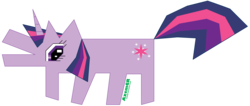 Size: 4767x2027 | Tagged: safe, artist:axemgr, twilight sparkle, pony, g4, female, keith haring's bark dog, parody, ponified, simple background, solo, transparent background, vector