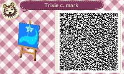 Size: 400x240 | Tagged: safe, trixie, g4, 3ds, animal crossing, cutie mark, qr code