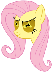 Size: 1744x2397 | Tagged: safe, artist:axemgr, fluttershy, g4, female, hypnotoad, simple background, solo, transparent background, vector