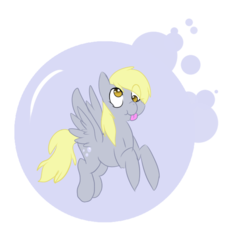 Size: 625x589 | Tagged: safe, artist:fangkittyartist, derpy hooves, pegasus, pony, g4, bubble, derpface, female, mare, simple background, solo, transparent background