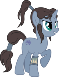 Size: 3510x4525 | Tagged: safe, artist:axemgr, pony, high res, korra, ponified, simple background, solo, the legend of korra, transparent background, vector