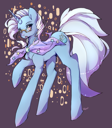Size: 1344x1526 | Tagged: dead source, safe, artist:inkytophat, trixie, pony, unicorn, g4, female, glasses, mare, solo