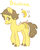 Size: 356x440 | Tagged: dead source, safe, artist:luvlymilk, oc, oc only, food pony, original species, banana, solo