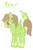 Size: 284x428 | Tagged: dead source, safe, artist:luvlymilk, oc, oc only, food pony, original species, pear, solo