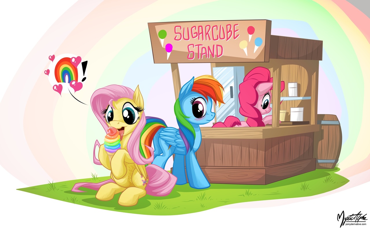 437151 Safe Artist Mysticalpha Fluttershy Pinkie Pie Rainbow