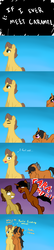 Size: 600x2797 | Tagged: safe, artist:imspainter, caramel, oc, pony, unicorn, g4, comic, cute, jumping, sneaking, tackle