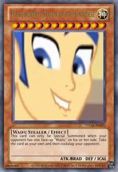 Size: 419x610 | Tagged: safe, flash sentry, equestria girls, g4, brad, exploitable meme, flash sentry savior of the universe, male, meme, solo, waifu, waifu thief, yu-gi-oh!