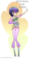 Size: 1020x1900 | Tagged: safe, artist:phoreen, twilight sparkle, human, g4, eyeliner, female, humanized, light skin, solo