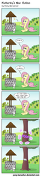 Size: 1152x4960 | Tagged: safe, artist:pony-berserker, angel bunny, fluttershy, pegasus, pony, rabbit, comic:fluttershy's new clothes, g4, 2013, annoyed, bit, bits, caption, coin, comic, critter, crossed arms, dendrification, dialogue, duo, english, eyes closed, facepalm, fail, female, fluttertree, frown, gone wrong, i'd like to be a tree, inanimate tf, inkscape, looking at each other, magic, mare, monologue, onomatopoeia, open mouth, outdoors, poof, raised hoof, raised leg, sigh, sign, sitting, tack, transformation, tree, vector, well, wish, wishing, wishing well