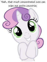 Size: 684x900 | Tagged: safe, sweetie belle, g4, cute, diasweetes, female, filly, foal, grin, hnnng, insane pony thread, smiling, solo